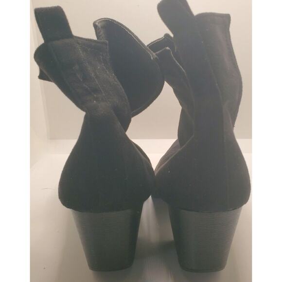 J. Adams Tess Women’s Black Ankle Boots Size 10 Small Scuff On Toe - Picture 8 of 10